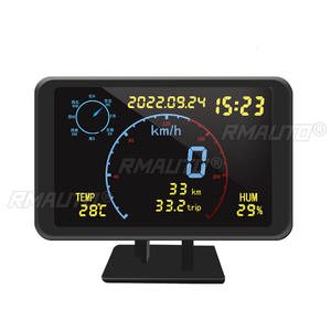 Velocímetro GPS Multifunción para Automóvil DC5-24V, Pantalla de Visualización Frontal HUD, Brújula, Altitud, Temperatura, Humedad - Product Image 1