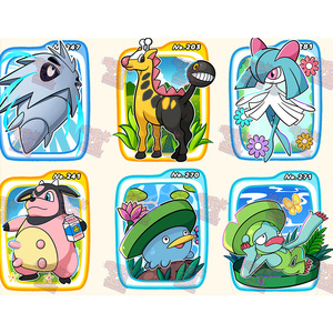 PY Wholesale Supplies Caja Sorpresa Nuevo Juego Magnético ArtBoard Tarjeta de Personaje Pikachu Fiesta Pokémon Colección de Mini Peluches y Tarjetas de Juego - Product Image 3