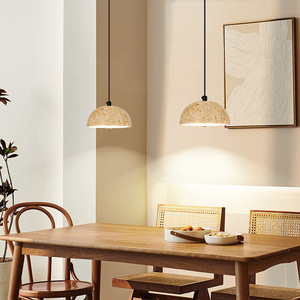 Japanese Wabi-Sabi Style Yellow Travertine <b>Dining</b> Room Chandelier Nordic Retro Designer Bedroom Bar Lamp & Bedside Table Lamp - Product Image 4