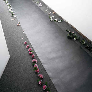 3 ftx50ft Black Sparkle Glitter <span class=keywords><strong>tappeto</strong></span> Non tessuto Runner Prom corridoio Runner tappeti per la cerimonia di nozze corridoio Glam party - Product Image 2