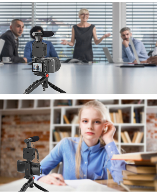 Popular Smartphone Vlogging Kit Video Recording Equipment with Tripod Fill Light Shutter for Phone Youtube Set Vlogger Kit