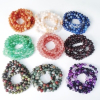 Bracelets en perles de cristal de quartz naturel de 8 mm en gros, bracelets en agate, bracelets en pierres précieuses pour femmes