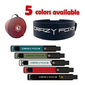 Cinture da Palestra Personalizzate Crazy Fox SCR con Chiusura Rapida Autobloccante, Cinture per Powerlifting e Sollevamento Pesi con Logo Personalizzato per CrossFit - Product Image 1