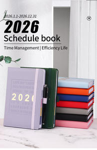สมุดบันทึกปฏิทินภาษาอังกฤษปี 2026 แบบสัปดาห์  น่ารัก  วางแผนได้ <span class=keywords><strong>365</strong></span> วัน  สมุดบันทึกสไตล์ธุรกิจ  พร้อมกล่องของขวัญ - Product Image 5