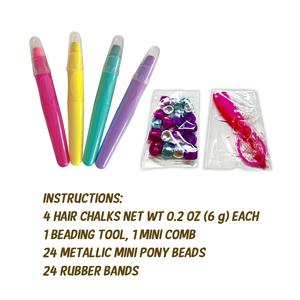 Customizable Girls Diy Hair Beader Tool 4 Color <strong>Hairdressing</strong> Washable Hair Chalk <strong>Toys</strong> <strong>Set</strong> - Product Image 6