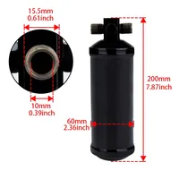 Récepteur-sécheur d'accumulateurs R134a pour climatiseur # Filtre déshydrateur 3/8 pour système de climatisation automobile M16 x 15 à 6 fils