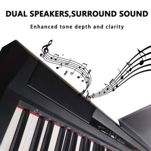 <span class=keywords><strong>Clavier</strong></span> de piano numérique Beisite 88 touches, source sonore française de rêve, planche sonore en bois massif avec étui - Product Image 3