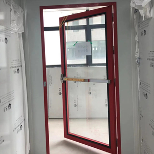 Puerta de vidrio de salida de seguridad GMP con cerradura de emergencia, barra de painc tipo empuje, puerta de salida de emergencia para laboratorio de hospital - Product Image 1
