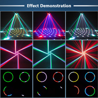 Haute luminosité 100W RGBW DJ lumière principale mobile 6 bras King Kong Magic Ball LED lumière de scène pour mariage Disco DJ équipement de fête