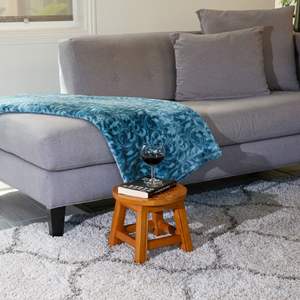 Escabeau en bois sculpté avec papillons DB Mobilier naturel pour enfants - Product Image 6