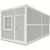 Maison conteneur portable de 20 pieds, maison modulaire préfabriquée, bureau pliable extensible