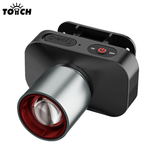 Lampe frontale <span class=keywords><strong>LED</strong></span> puissante et zoomable, étanche, rechargeable, avec batterie haute capacité et mise au point variable pour le <span class=keywords><strong>travail</strong></span> en extérieur - Product Image 1