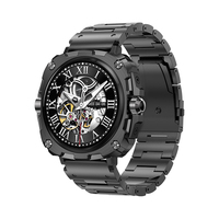 KarenM 2024 BT Call Smartwatch Dafit 1,43 Pulgadas Apariencia tradicional Reloj inteligente de metal completo para hombres AK71