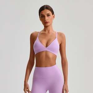<span class=keywords><strong>Soutien</strong></span>-<span class=keywords><strong>gorge</strong></span> <span class=keywords><strong>de</strong></span> sport pour femme à col en V profond, <span class=keywords><strong>bretelles</strong></span> réglables, dos croisé, pour yoga, fitness, gym, course à pied et activités <span class=keywords><strong>de</strong></span> plein air - Product Image 4