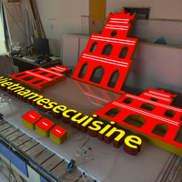 Letras 3D con Iluminación LED para Exteriores, Resistentes al Agua, Personalizadas por el Fabricante, Letreros LED para Fachadas de Tiendas