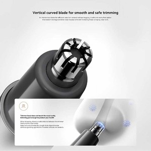 Tondeuse à poils de nez, corps métallique, rechargeable par USB, étanche IPX5, portable, usage domestique - Product Image 2