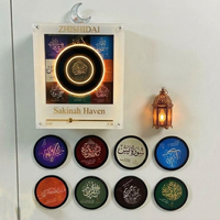 Aimant de réfrigérateur rotatif NFC musical avec lumière LED, motif personnalisé, tourne-disque vinyle, décoration créative pour la maison, cadeau OEM