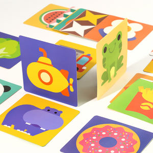 Nouveau-né Stimulation visuelle cerveau développement sensoriel contraste élevé noir blanc coloré bébé Flashcards bébé Flashcard ensemble - Product Image 4