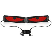 Panneau matriciel LED pour voiture 96*20 64*20, DIY RGB, application + télécommande, programmable, indicateur lumineux Devil Eye, yeux animés pour camion