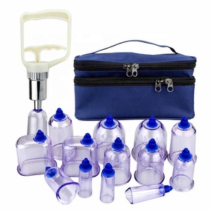 Ensemble de ventouses en plastique 13 pièces pour <span class=keywords><strong>massage</strong></span> d'acupuncture chinoise du corps avec traitement d'aspiration Ensemble de ventouses - Product Image 2