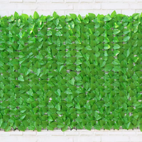 Clôture extensible imperméable en feuilles artificielles, lierre artificiel, plante verte, décoration de clôture de jardin pour cour et balcon extérieurs