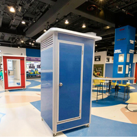 Unités de toilettes portables modulaires en acier de haute qualité, écologiques, durables, avec porte de sécurité, design moderne, préfabriquées, pour usage extérieur, faciles à installer