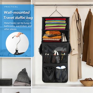 Organisateur de <span class=keywords><strong>valise</strong></span> personnalisé avec logo, étagères de voyage portables et pliables, cubes de rangement pour bagages à main - Product Image 1