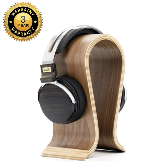 Great Roc 2021 New Best Selling Custom Wooden Headphone Display HM02 Earphone Holder Stand Gaming Headset Stand