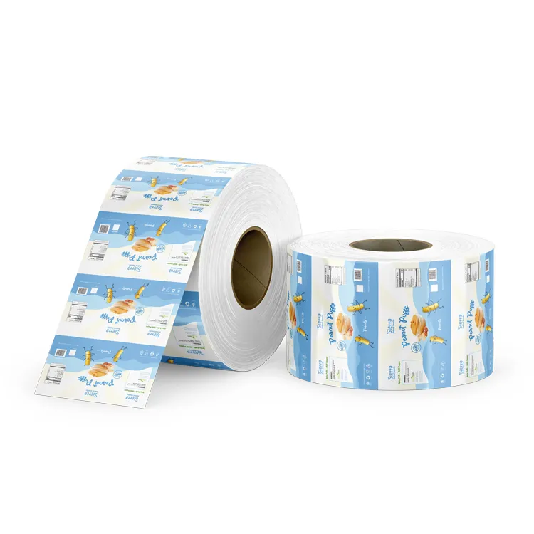 Sachet de sucre imprimé personnalisé papier Kraft transfert de chocolat holographique Pet stratification à froid Stock emballage plastique Film rouleau