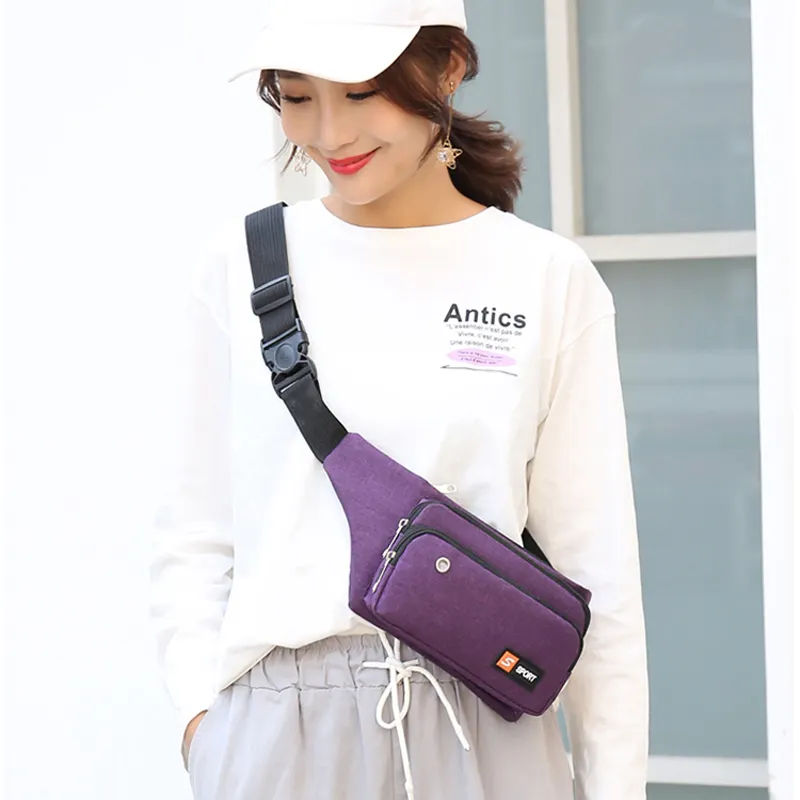 New Arrival multifunction portable cellphone chest bags casual women cross body bags