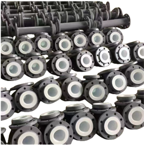 אביזרי צנרת מפלדה יצוקה מצופה PTFE בעל ביצועים גבוהים, צינורות נירוסטה תעשייתיים ישירות מהמפעל - Product Image 2