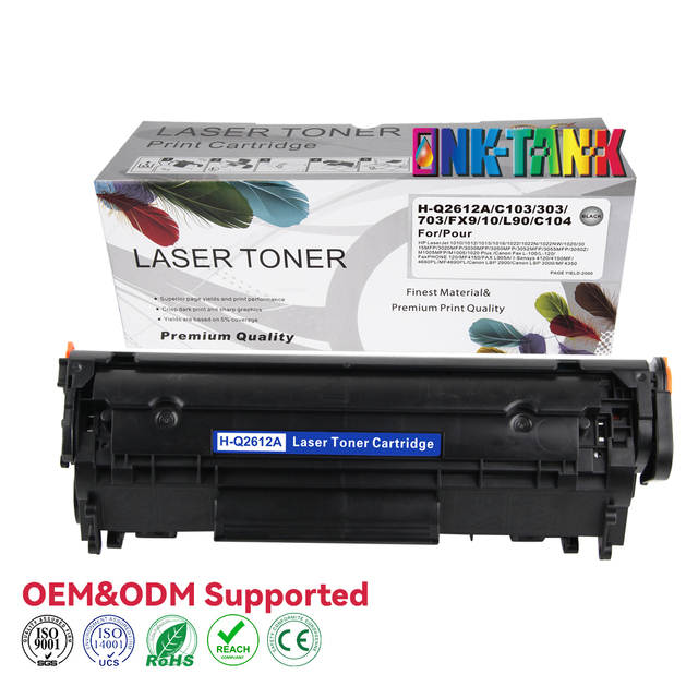 INK-TANK Premium 12A Q2612A Toner Cartridge Compatible for HPLaserJet 1020 M1005 MFP 1022 1018 1012 / 1015 3055 3030 Printer