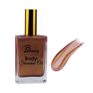 น้ำมันของเหลวไฮไลท์แวววาวสีบรอนซ์ดูแลร่างกายผลิตตามสั่ง - Product Image 1