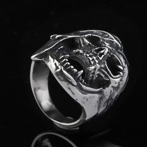 Anillos Punk para Hombre, Joyería de Acero Inoxidable, Diseños de Calaveras, Anillo de Dedo Personalizado Vikling, Precio al por Mayor - Product Image 4