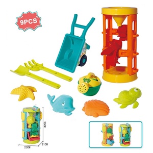 Ensemble de 9 jouets de plage pour enfants : roue <span class=keywords><strong>à</strong></span> <span class=keywords><strong>sable</strong></span>, seau, pelle et moules d'animaux marins pour l'été, la plage, le jardin et le <span class=keywords><strong>bac</strong></span> <span class=keywords><strong>à</strong></span> <span class=keywords><strong>sable</strong></span> - Product Image 5