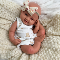 Poupées Bébés Reborn en Silicone Réalistes, Douces au Toucher, Souples, Nouveau-nés de 16 pouces, Taille, Poids et Ethnité Personnalisables pour Grossistes