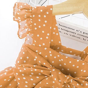 2021 del bambino Vestiti Delle Ragazze di Volo di Punti di Colore Del Manicotto Della Tuta Vestiti Della Principessa di Modo del Vestito Neonato di Estate Dei Capretti Outfit - Product Image 5