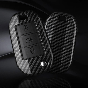 Étui de <span class=keywords><strong>protection</strong></span> pour clé de voiture en plastique carbone pour <span class=keywords><strong>Peugeot</strong></span> 208 <span class=keywords><strong>308</strong></span> T9 508 2008 pour Citroën C4 pour Opel Corsa Crossland X Accessoires auto - Product Image 4