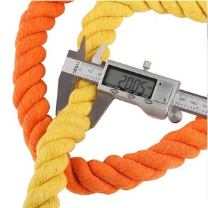 Cordon macramé tressé personnalisé de 2cm à trois brins corde 100% coton torsadée de 20mm avec <span class=keywords><strong>lacets</strong></span> de chaussures de style sport dans un sac à <span class=keywords><strong>lacets</strong></span> - Product Image 5