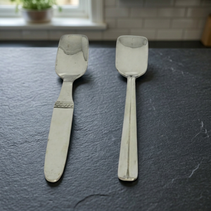 Ensemble de cuillères à glace classiques en métal, finition miroir haute brillance, compatibles lave-vaisselle, couverts de mariage - Product Image 4