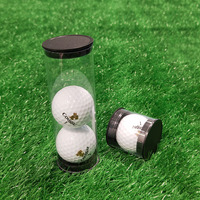 Tube d'emballage en plastique PC transparent personnalisable avec bouchon à vis sérigraphié pour balles de golf et rouges à lèvres – Offre Spéciale