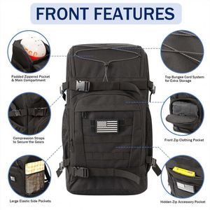 Échantillon Gratuit - Sac de Ski Unisexe Durable BSCI avec Compartiment Humide 50L - Sac de Voyage Rembourré pour Bottes de Snowboard et Bottes de Ski Tactiques - Product Image 2