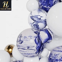 Table console de luxe italienne artisanale en acier inoxydable avec boule à bulles, table d'entrée pour studio de designer et villas de luxe