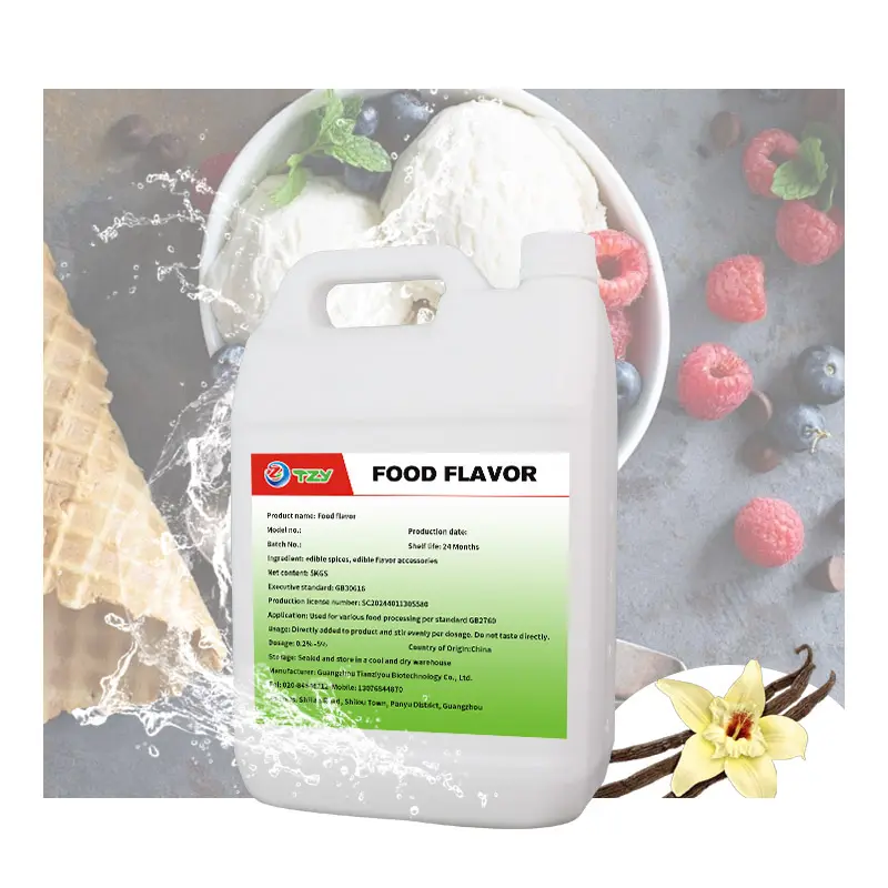 ケーキベーカリーアイスクリームバニラフレーバーエッセンスのためのホット販売バニラフレーバー液体