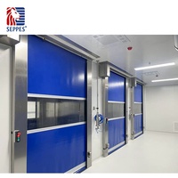 Porte rapide automatique SEPPES en PVC de haute qualité, résistante à l'usure et aux déchirures, avec résistance au vent