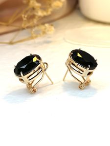 Orecchini con Pietra Ovale per Donne, Gioielli Eleganti e Minimalisti alla Moda - Product Image 6