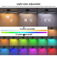 Nouvelle Lampe Murale LED Intelligente Détachable Moderne Minimaliste RGBW à Température de Couleur, Abat-jour PC, Angle Réglable, Télécommande Tactile, pour l'Exportation