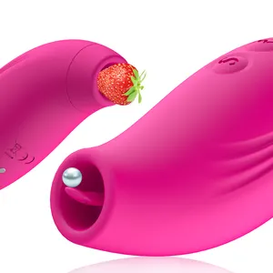 Kus Speelgoed Leuke Clitoris Zuigen Stimulator Vibrator Likken Tong Sex Toys Voor Vrouwen