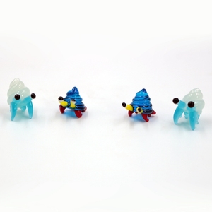 Mooie Gemengde Miniatuur Kleine Murano Lampwork Animal Slak Beeldje - Product Image 1