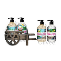 Gel Douche Corps Aloe Vera Bio Ingrédient Naturel Blanchissant, Ensemble Liquide et Lotion en Tube